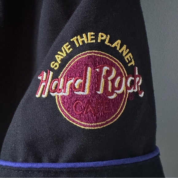 Hard Rock Cafe Vintage 90s Waitress Employee Uniform Dress Sz 12 Save The Planet - Picture 3 of 9